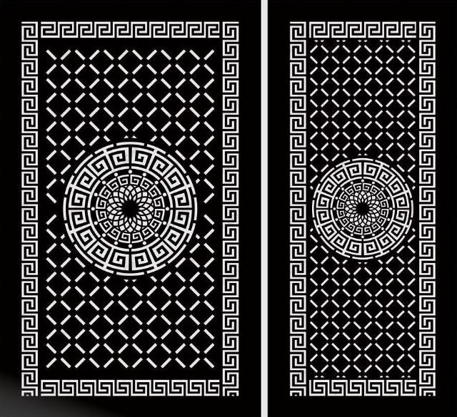 طرح برش درب لیزر