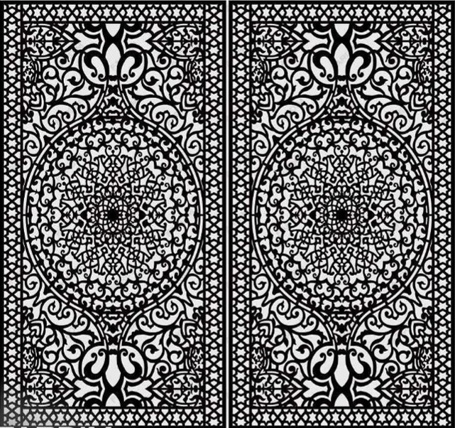 طرح برش درب لیزر
