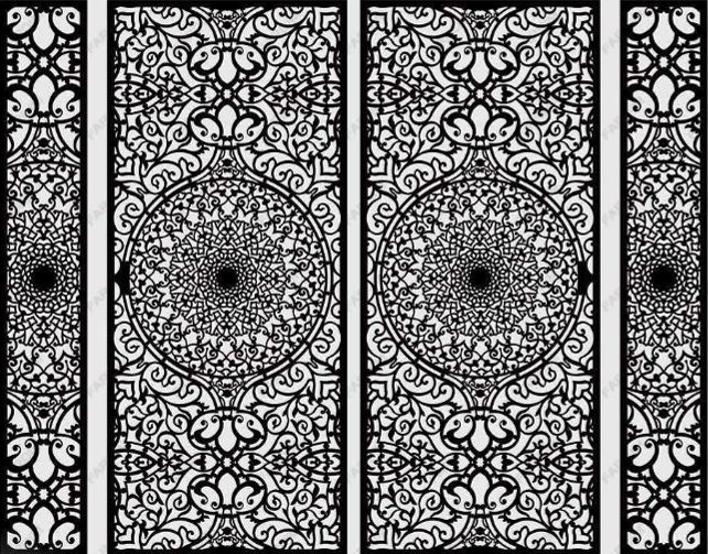 طرح برش درب لیزر