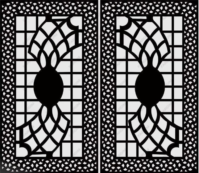 طرح برش درب لیزر