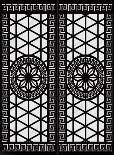 طرح برش درب لیزر