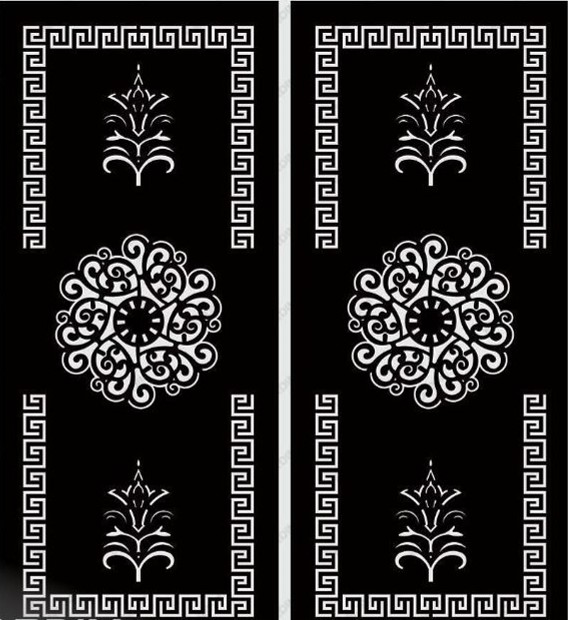 طرح برش درب لیزر