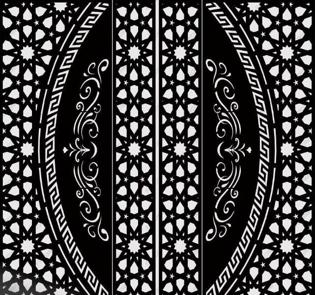 طرح برش درب لیزر