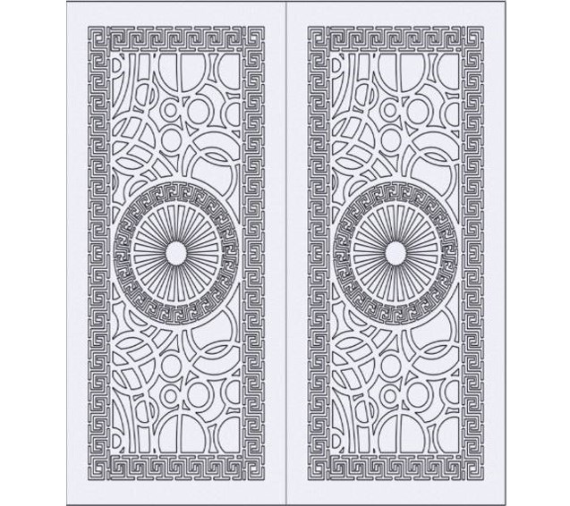 طرح برش درب لیزر