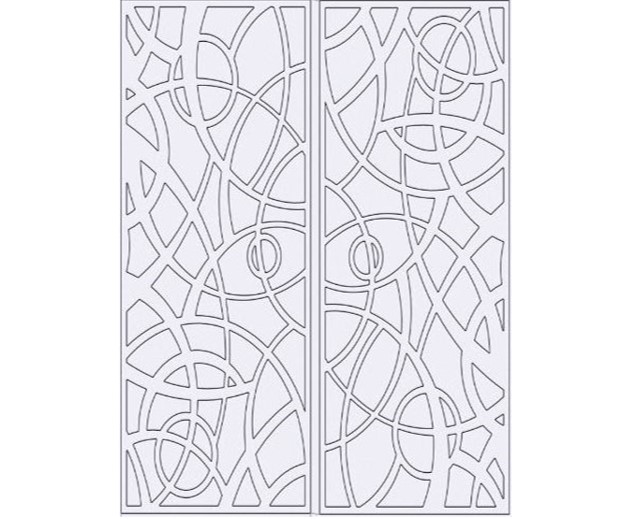 طرح برش درب لیزر