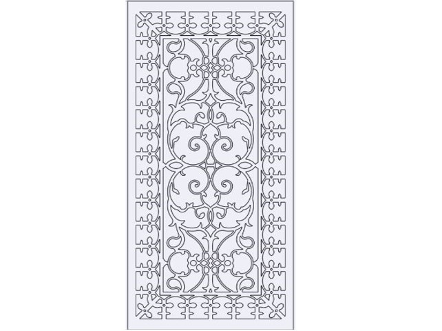 طرح برش درب لیزر