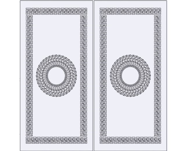 طرح برش درب لیزر