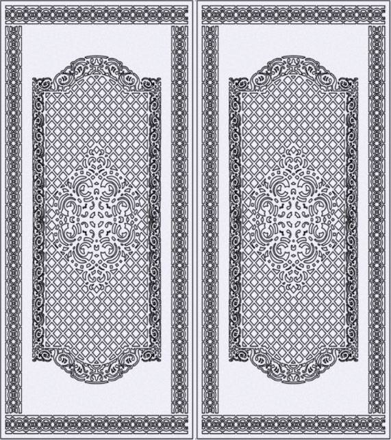 طرح برش درب لیزر