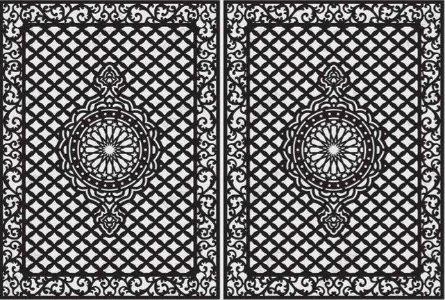 طرح برش درب لیزر