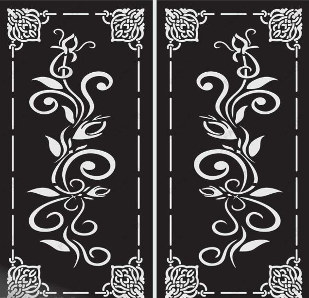 طرح برش درب لیزر