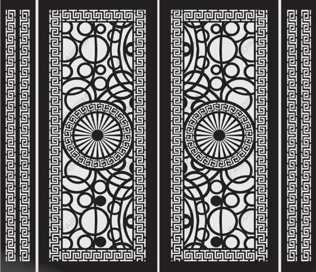 طرح برش درب لیزر