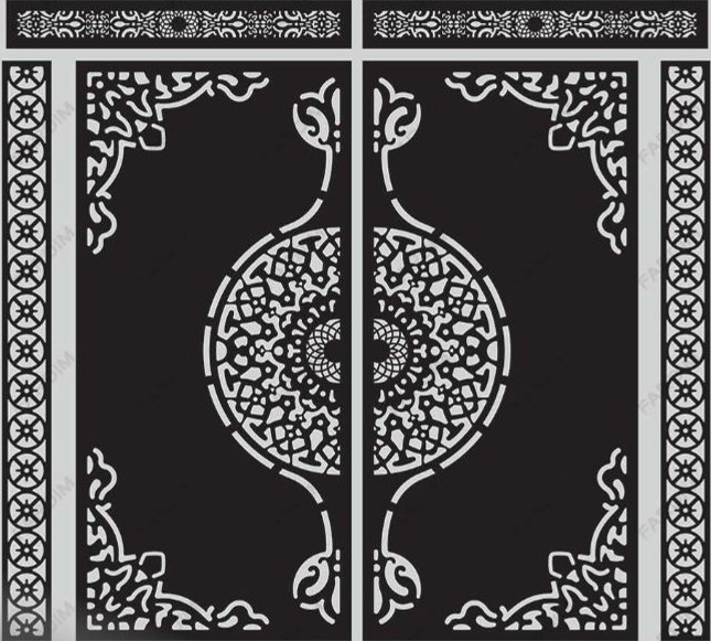 طرح برش درب لیزر