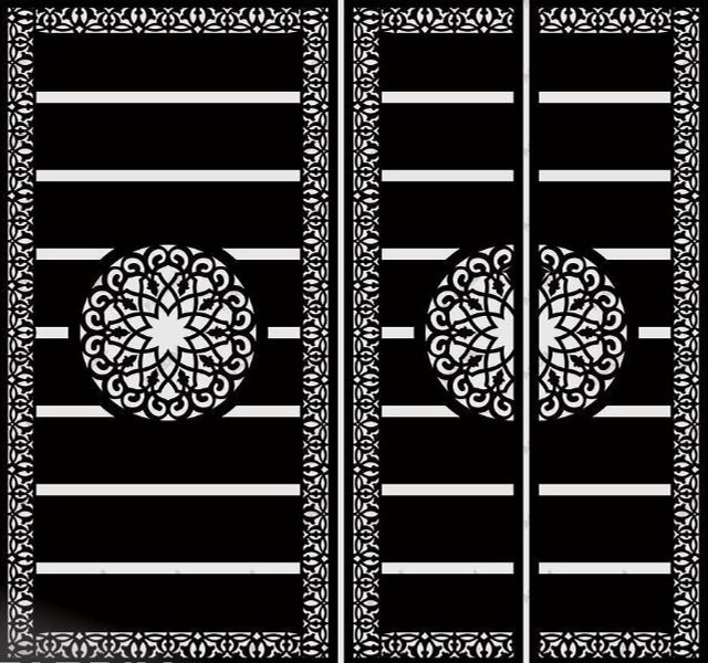 طرح برش درب لیزر