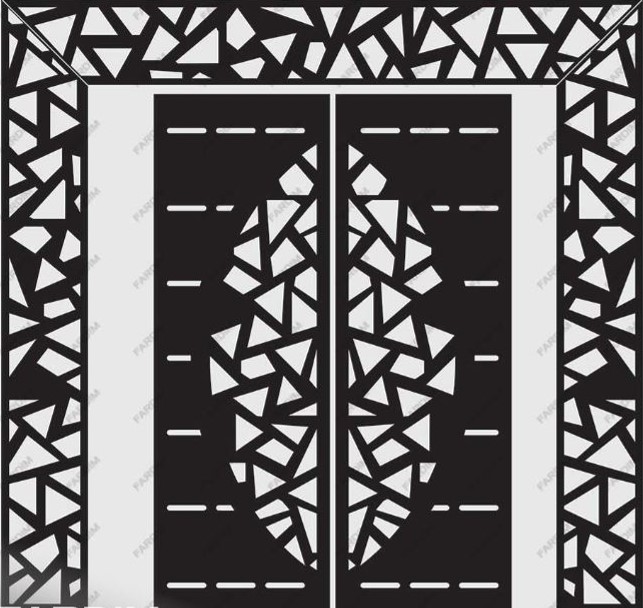 طرح برش درب لیزر